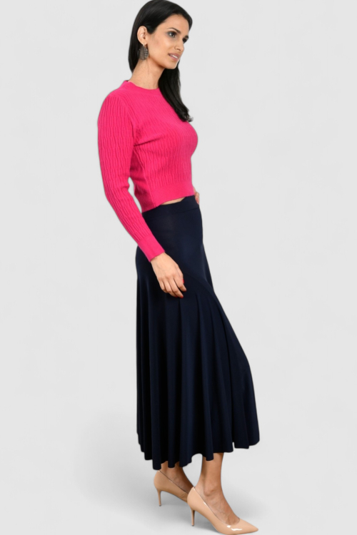 Ženska plava maxi suknja Lilith