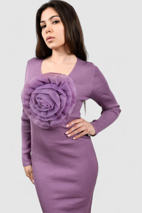 Ženska ljubičasta svakodnevna haljina Althea