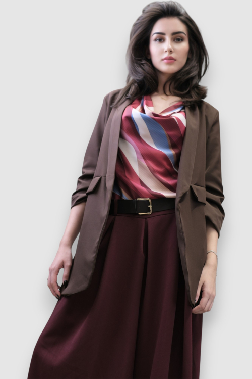 Ženska crvena elegantna bluza Arianne