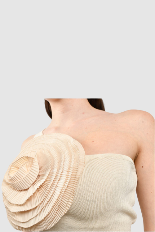 Ženska bež svakodnevna haljina Felice