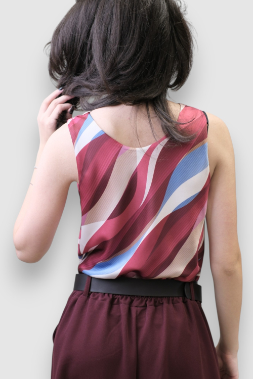 Ženska crvena elegantna bluza Arianne