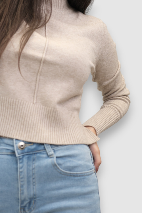 Ženski bež lagani džemper Madeline