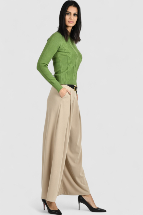 Ženski zeleni lagani džemper Damaris