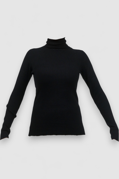 Ženski crni lagani džemper Eleanora