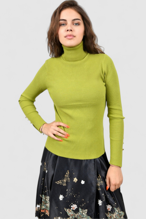 Ženski zeleni lagani džemper Jules