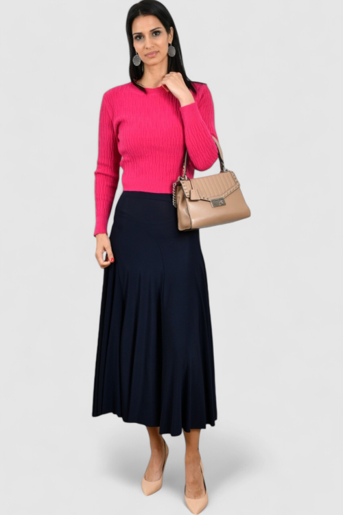 Ženska plava maxi suknja Lilith