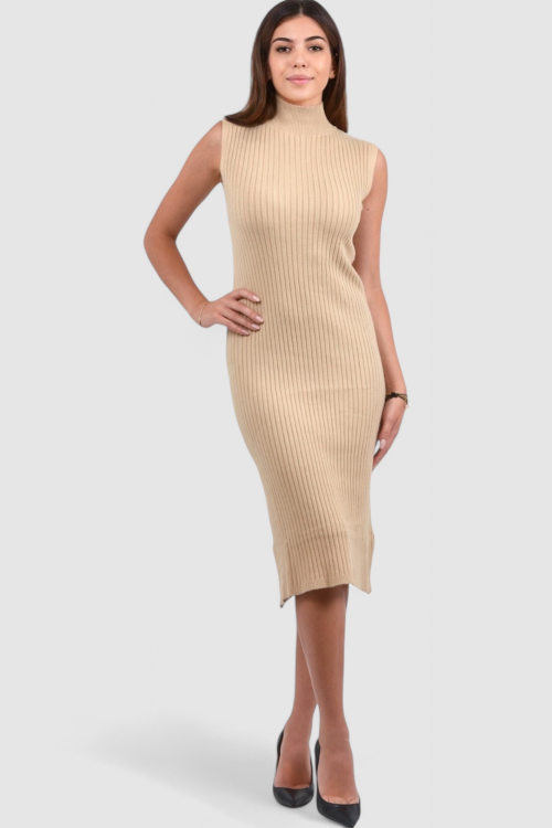 Ženska bež svakodnevna haljina Natalie