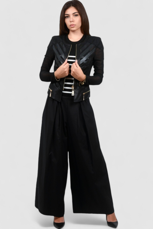 Ženski crni top Leona