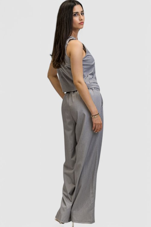 Žensko sivo odijelo sa prslukom Chantal