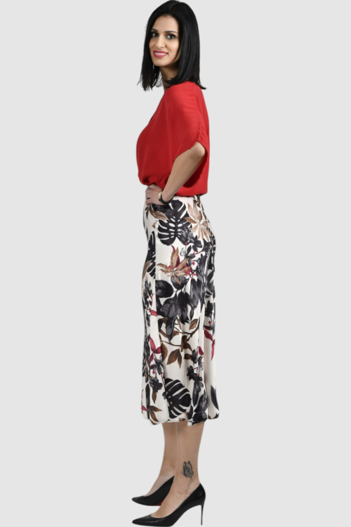 Ženska plava midi suknja Anastasia