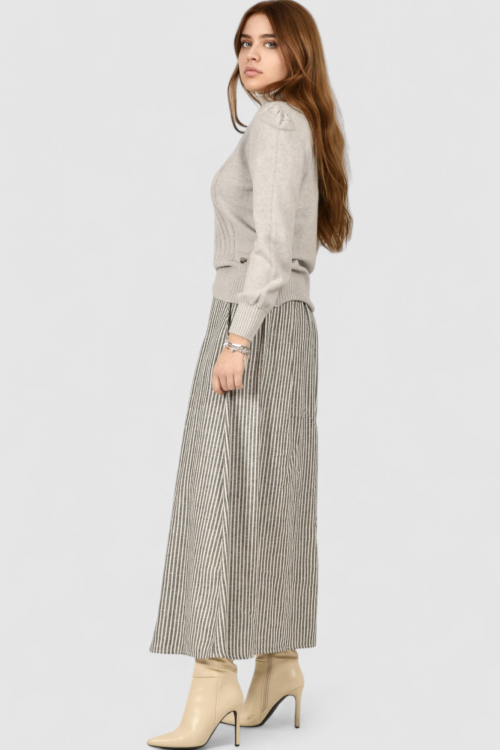 Ženska siva maxi suknja Willa