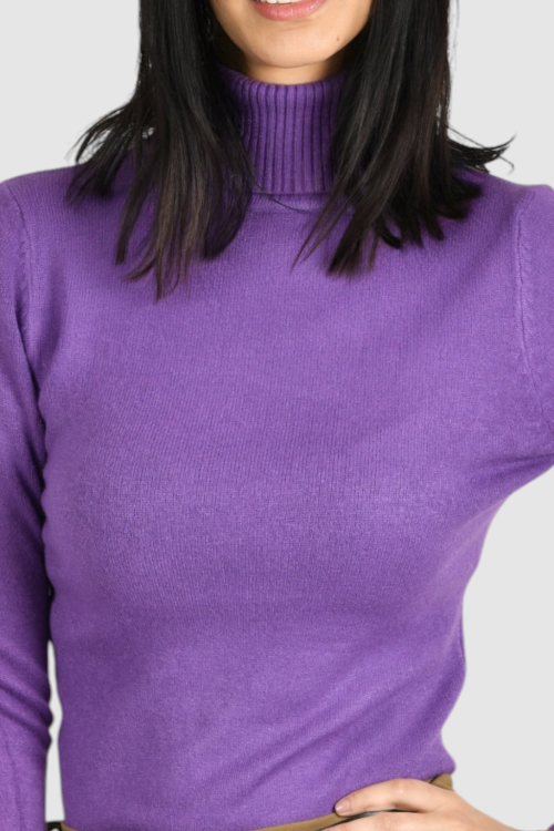 Ženski ljubicasti lagani džemper Zoey