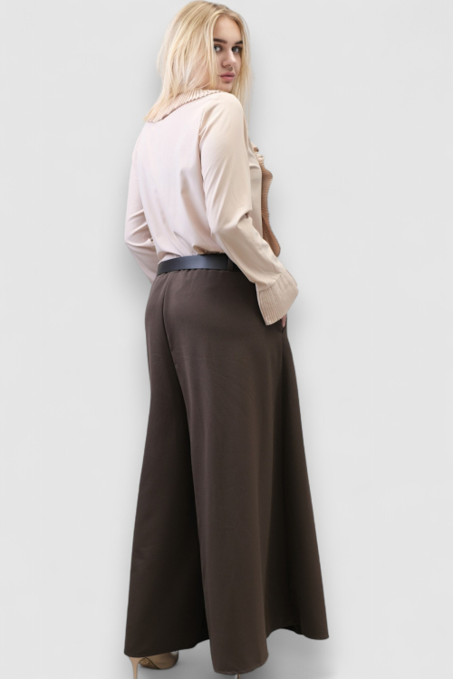 Ženske tamno smeđe  suknja hlače Cicely