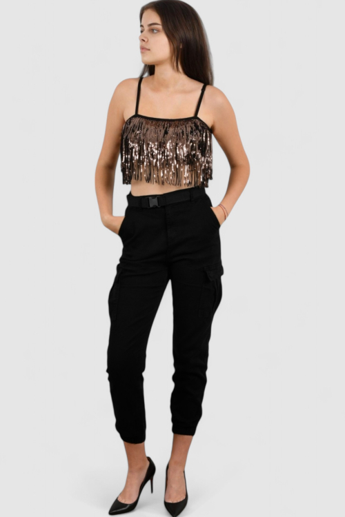 Ženski brončani party top Eve