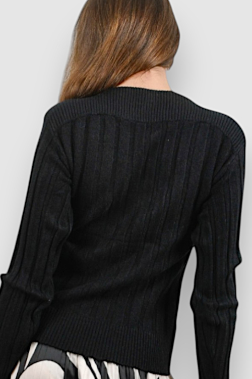 Ženski crni topliji džemper Glow