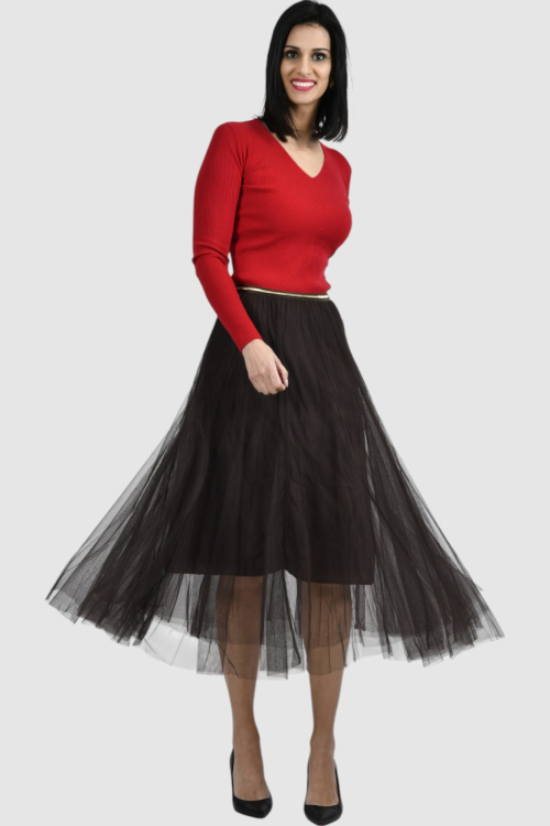 Ženski crveni lagani džemper Zoe