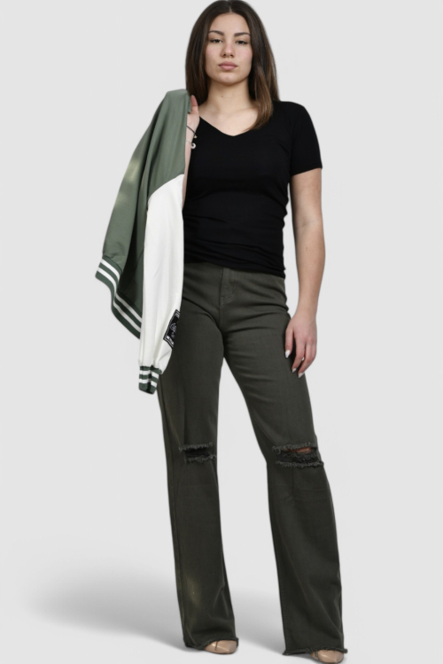 Ženska crna majica kratki rukav Dani