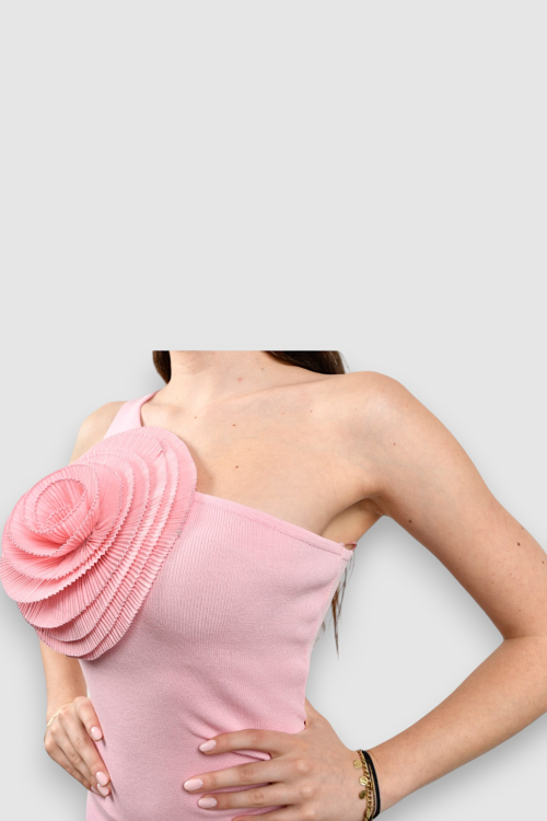 Ženska roza svakodnevna haljina Felice