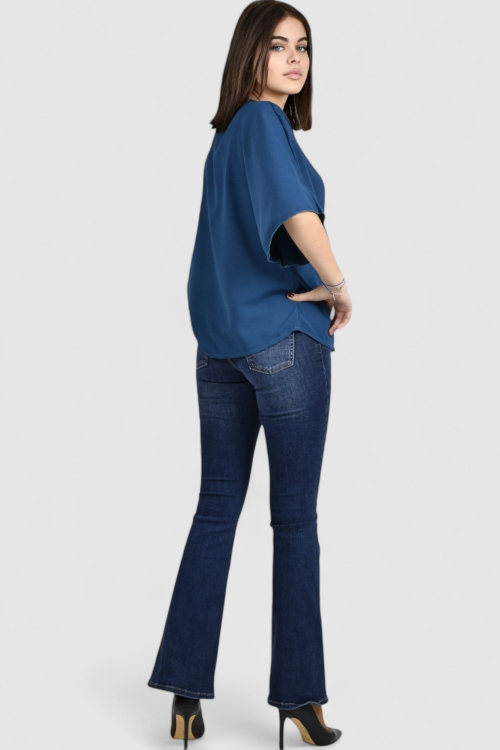 Ženska plava elegantna košulja Ivelisse