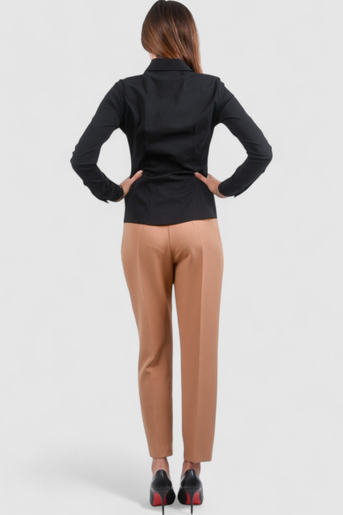 Ženska crna poslovna košulja Daphne