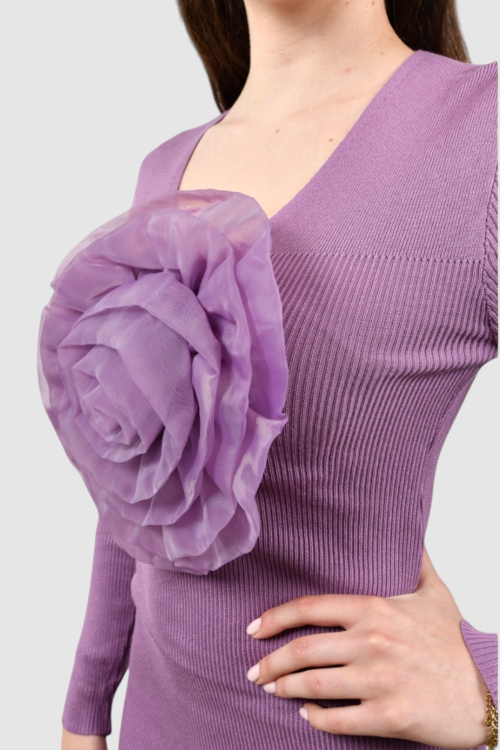 Ženska ljubičasta svakodnevna haljina Althea