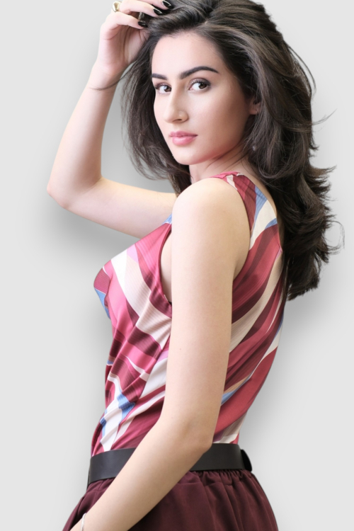 Ženska crvena elegantna bluza Arianne