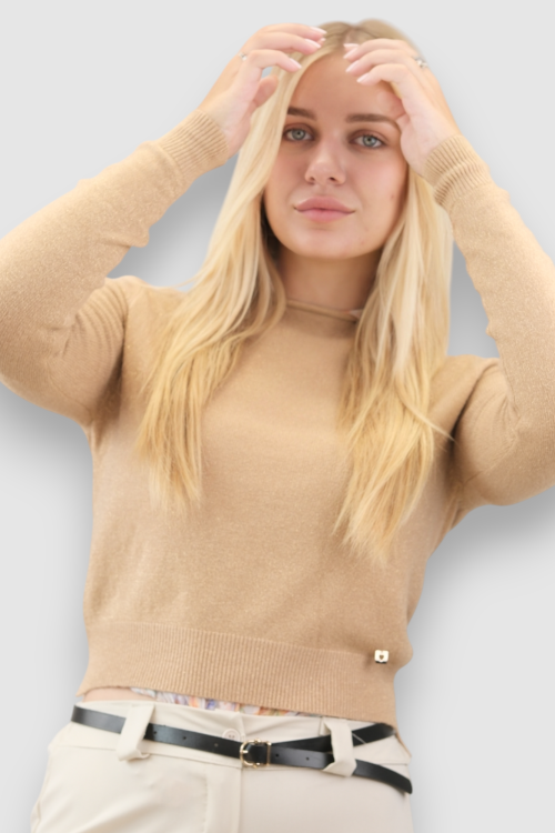 Ženski smeđi lagani džemper Clarette