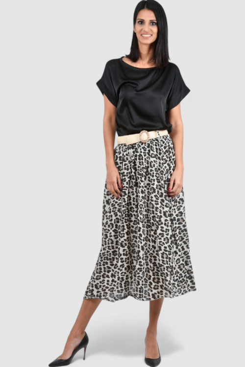 Ženska crna elegantna bluza Adeline