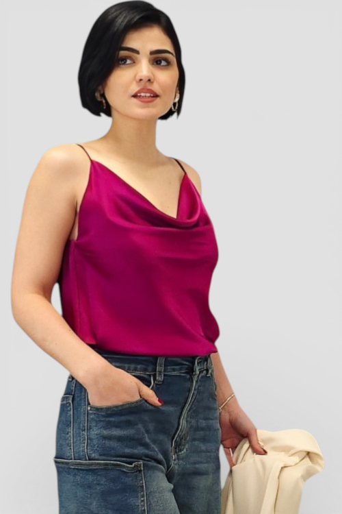 Ženski ljubičasti elegantni top Scarlet